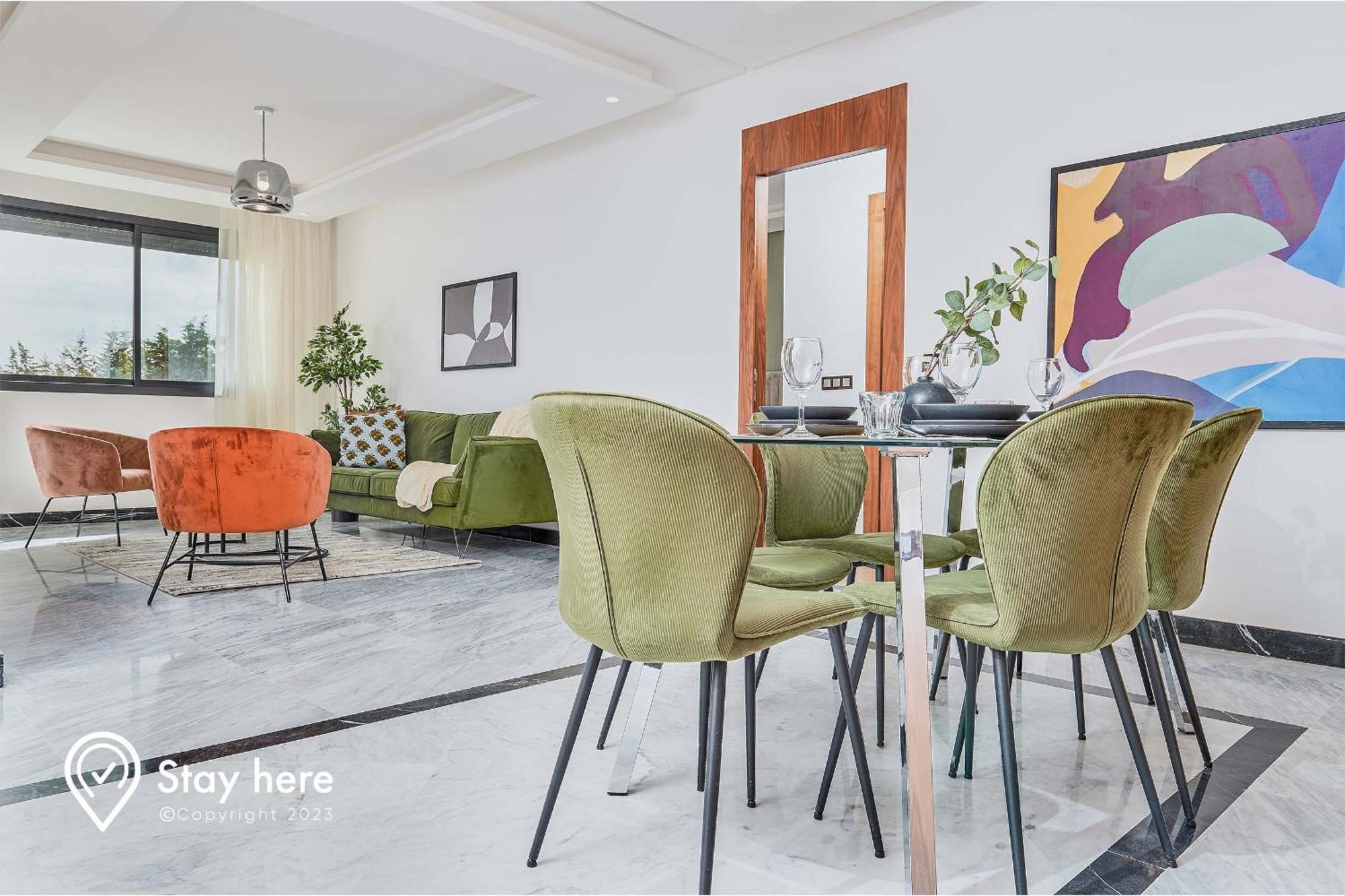 Stayhere Rabat - Hay Riad - Sophisticated Residence Luaran gambar